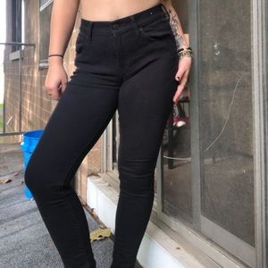 Express black skinny jeans